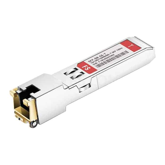 FS Customised 10/100/1000BASE-T SFP Copper RJ-45 100m Transceiver Module